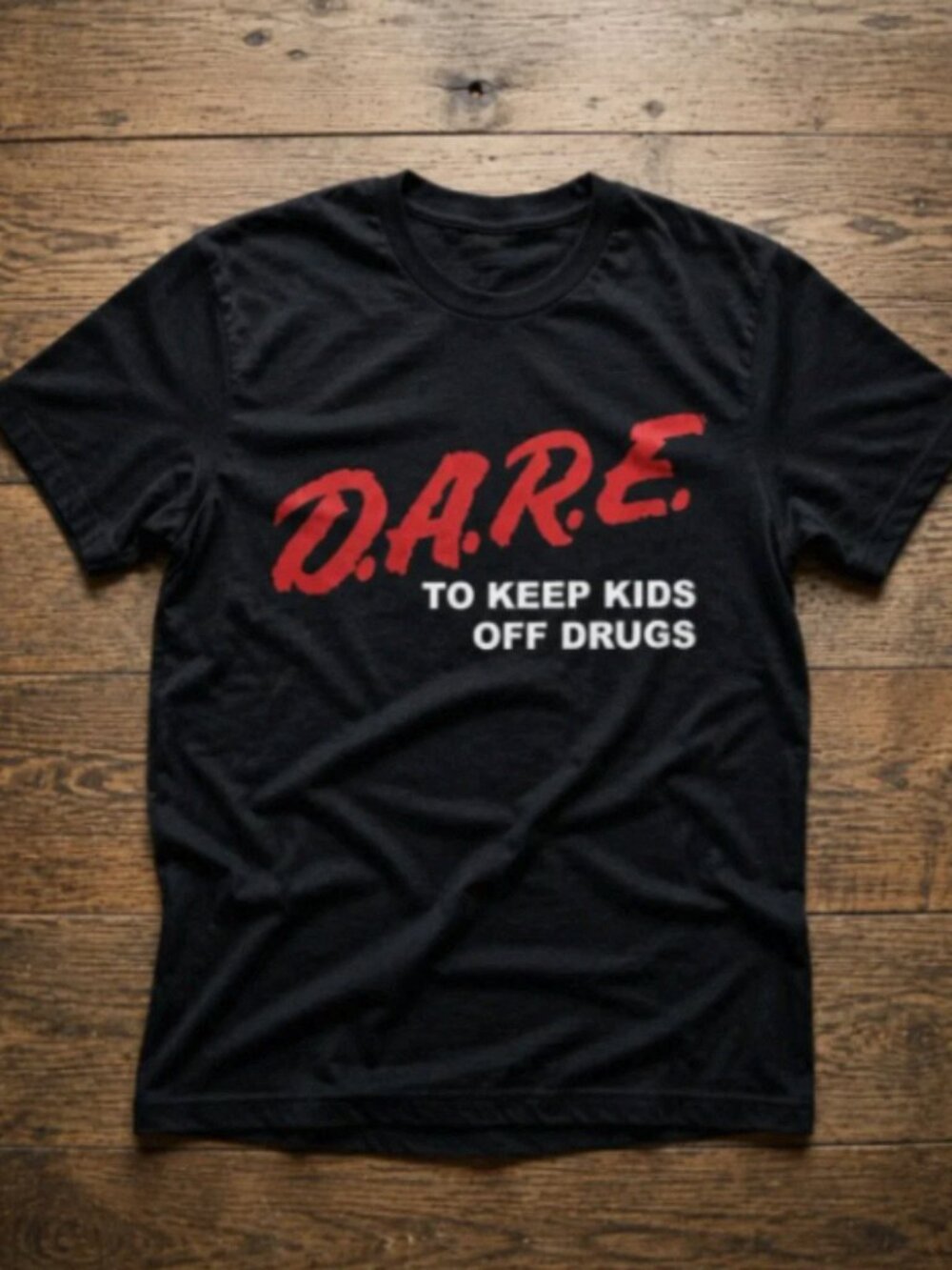 Vintage D.A.R.E Graphic Tee Retro 90s Anti Drug Shirt Y2K Streetwear